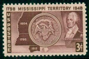 #955 3¢ MISSISSIPPI TERRITORY  STAMPS LOT OF 400, MINT - SPICE UP YOUR MAILINGS!