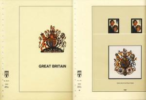 Great Britain 1981-89 Lindner Hingeless Stamp Album Pages