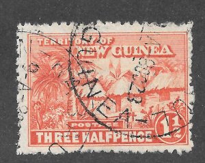 New Guinea Scott 3 UH - 1926 1 1/2p Native Huts - SCV $3.00