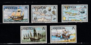 Anguilla # 174-178, Sailing Ships, Mint NH, 1/2 Cat.