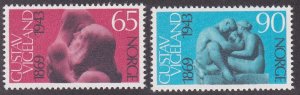 Norway # 545-546, Sculptures by Vigeland, LH, 1/3 Cat.