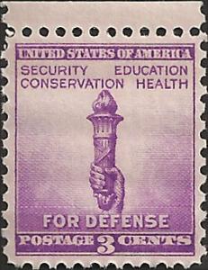 # 901 MINT NEVER HINGED NATIONAL DEFENSE