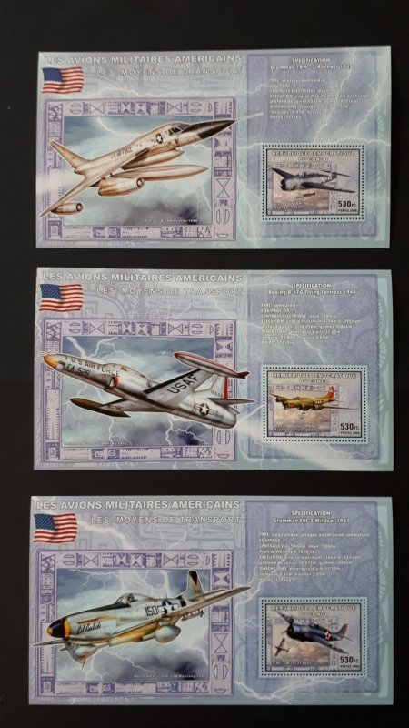 Aviation - Planes - US America - Congo 2006 - sheet + compl. of 6 ss perf ** MNH