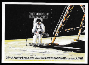 STAMP STATION PERTH Togo #1550 YTBF279 MNH S/S CV$5 20th Anniv of Moon Landing/A