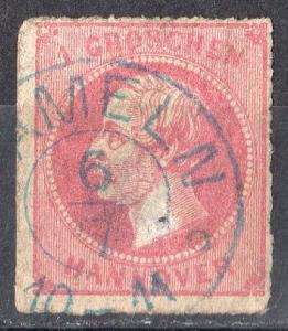 Hanover #27 Used w/ Heavy Thin $2.50 SCV