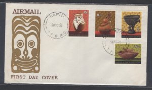 Papua New Guinea 315-18 (1970 National Handicraft set) unaddressed cachet FDC #3