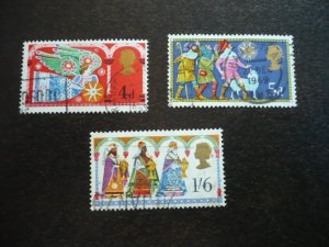 Stamps - Great Britain - Scott# 605-607 - Used Set of 3 Stamps