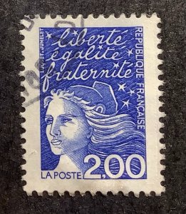 France 1997 Scott 2593 used - 2.00fr,  Marianne de Luquet