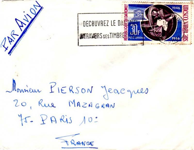 Dahomey 30F UNESCO 1967 Cotonou, Dahomey Decouvrez Le Dahomey A Travers ses T...