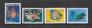 FISH - MAYOTTE #121-4  MNH