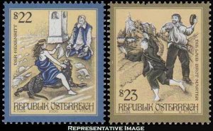 Austria Scott 1810-1811 Mint never hinged.