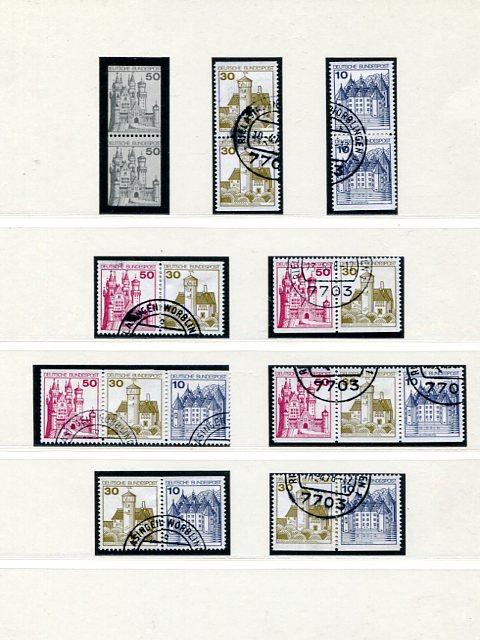 Germany  lot  of Zusammendrucke  used VF