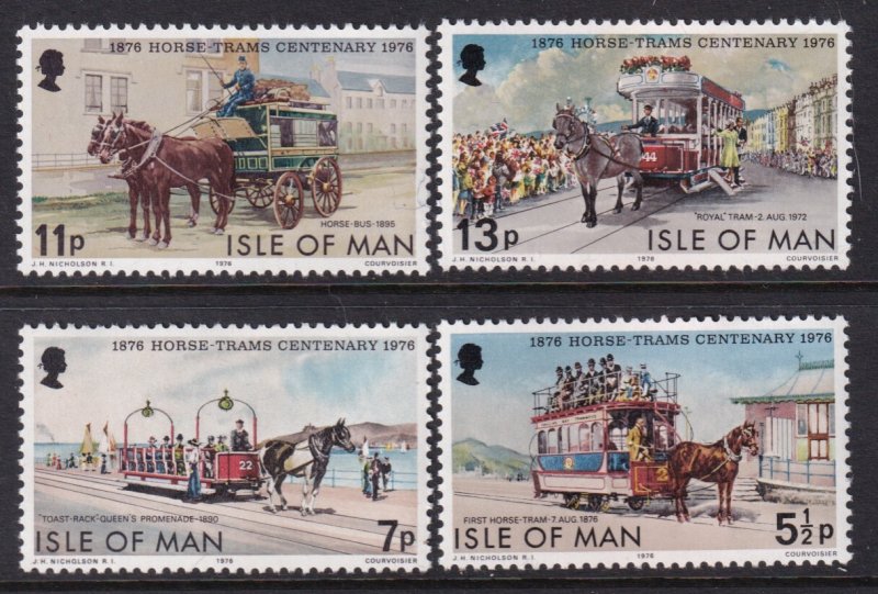 Isle of Man 82-85 Trams MNH VF