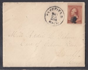 United States - Oct 23, 1886 Wakefield, MA Domestic Cover