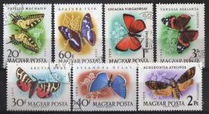 Butterflies - #1268-71+C206-08(7) - used