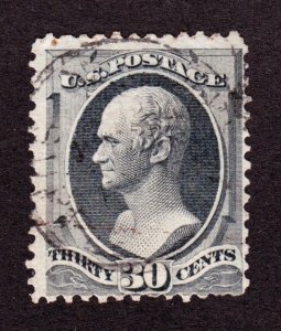 US 165 30c Hamilton Used Avg-F SCV $140