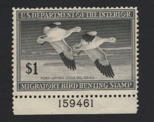 United States MINT Scott Number RW14 PNS DUCK STAMP MNH  F-VF  - BARNEYS