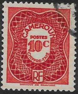 CAMEROUN (FRENCH) SGD254 1947 10c SCARLET POSTAGE DUE USED