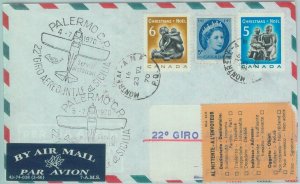 83259 - CANADA - Postal History - FLIGHT Cover: GIRO AEREO SICILIA - 1970