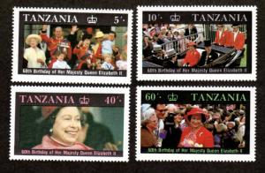 Tanzania # 333-336 Mint!