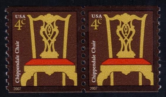 US #3761 Chippendale Chair, MNH pair (0.50)