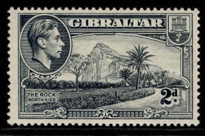 GIBRALTAR GVI SG124, 2d grey, LH MINT. PERF 13½