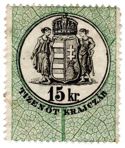 (I.B) Hungary Revenue : Duty Stamp 15kr