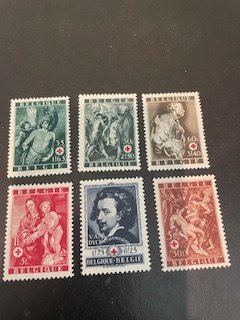 Belgium sc B370-B375 MNH comp set
