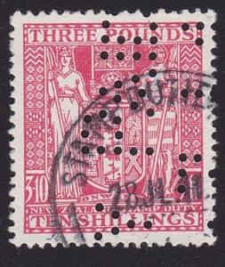 NEW ZEALAND ARMS TYPE STAMP DUTY £3.10/- used...............................7771