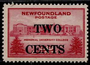 Newfoundland #268 Surcharge Issue MLH - Has pencil mark