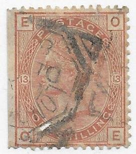 Great Britain 65 used SCV $225.00 has cut lower left, straight edge  -- 18590..