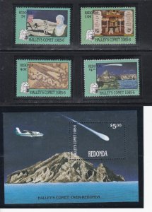 Antigua - Redonda # 920-923, 924, Halley's Comet, Mint NH, 1/2 Cat.