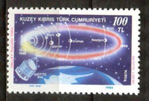 Turkey Cyprus 1986 Space Halley's Comet Mi. 191 MNH