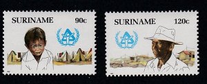 Suriname # 769-770, Shelter for the Homeless, Mint NH, 1/2 Cat.
