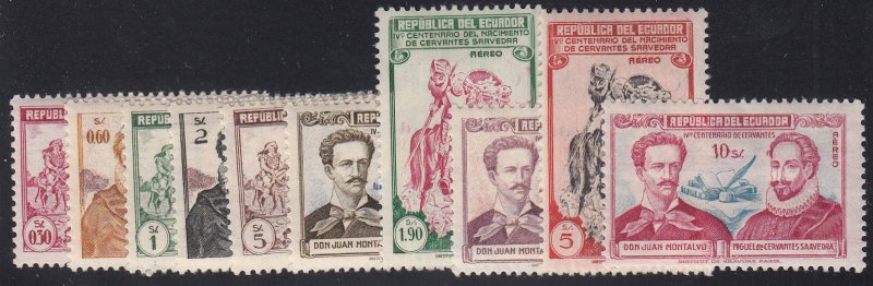 Ecuador - 1949 - SC 520-24,C202-08 - H - 2 complete sets