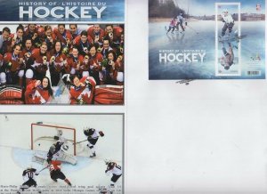 CANADA # 3039.03 - CANADA's HISTORY of HOCKEY on SUPERB FIRST DAY COVER # 3