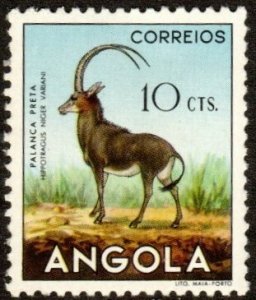 Angola 363 - Mint-H - 10c Sable Antelope (1953)