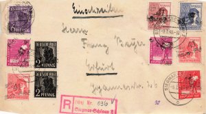 GERMANY DDR  SOV ZONE TOWN CANCEL MICHELL 179 RARE STAMP ++++++ SIGNED ON REV