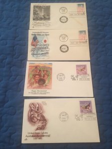 4 FDCS Australia and Japan issues w USA