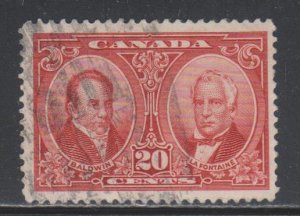 Canada, McGee, 20c Baldwin & Lafontaine (SC# 148) Used