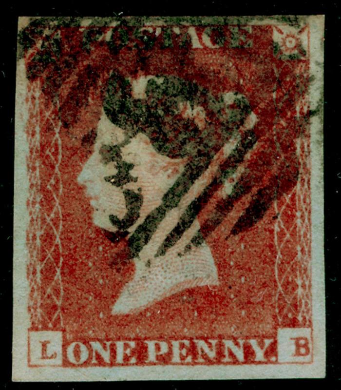 SG8, 1d red-brown, FINE USED. Cat £30. 4 MARGINS. LB