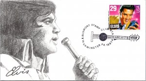 1993 - Elvis Cachet - Buxmont Stamp Club - Warminster PA - F70920