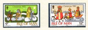 1983 Isle of Man SG257/SG258 Christmas Set Unmounted Mint