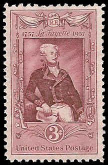 PCBstamps   US #1097 3c Lafayette Bicentenary, MNH, (12)