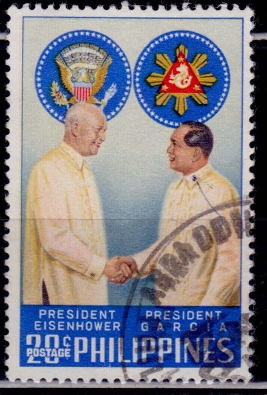 Philippines, 1960, Visit of President Eisenhower, 20c, used