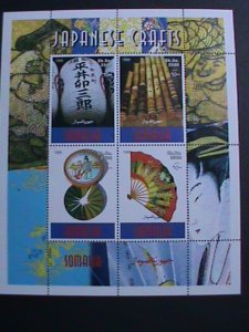 SOMALIA-1999-LOVELY JAPANESE CRAFTS- MNH S/S VF-  WE SHIP TO WORLD WIDE