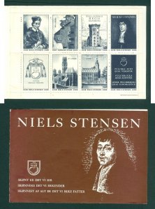 Denmark. 1960es Poster Stamp Booklet. MNH. With 8 Seal. Niels Stensen.