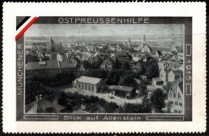 Large 1915 Germany Poster Stamp Münchener Ostpreussenhilfe East Prussia Aid