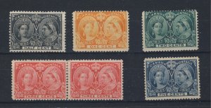 6x Canada Victoria Jubilee Mint Stamp #50 #51 #52 #53x2 #54 Guide value=$142.00