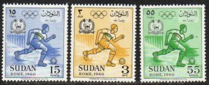 Sudan Sc #130-132 MNH